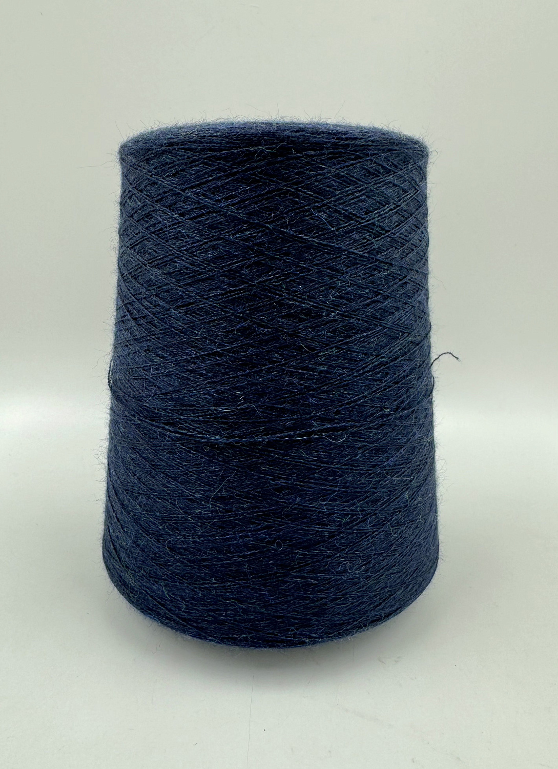 Пряжа Almond, Loro Piana, кашемир, альпака, цвет темно-синий меланж